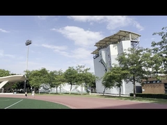 กำแพงปีนในร่มไม้เหล็กพลาสติกสำหรับอายุ 6-50 ปี